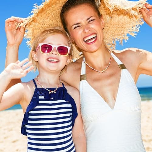 Turandoss Colorful Beaded Heart Initial Necklaces - 14K Gold Plated Heart Initial Pendant Dainty Letter K S Choker Necklaces for Women Wife Sister Jewelry Personalized Birthday Gifts - Thumbnail 4