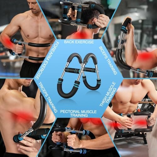 Adjustable U-Shaped Arm Strength Trainer – Portable 2-Level Resistance Band for Forearm, Biceps & Triceps – Ergonomic Grip, Home Gym Equipment (Black) - Thumbnail 4