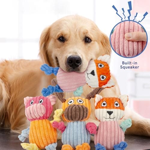 SyChien 3 Pack Squeaky Dog Stuff Set for Small Medium Large Dogs（Pet Use Only） - Thumbnail 2