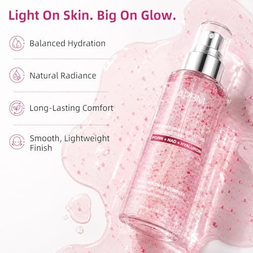APBM PDRN + NAD+ Serum Mist for Face | Hydrating Glow Moisturizer Spray with Panthenol, Ceramides & Hyaluronic Acid | Ultra Fine Mist for Dewy Glass Skin Care, Lightweight & Non Greasy | 3.38 fl oz - Thumbnail 3