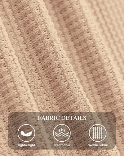 PRETTYGARDEN Womens Tops 2026 Spring Long Sleeve Fitted T Shirts Waffle Ruched Crop Shirt Basic Knit Workout Y2k Clothes(Beige,Large) - Thumbnail 6