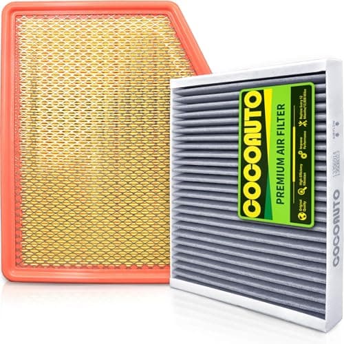 COCOAUTO Engine & Cabin Air Filter Kit for Silverado 1500 (2019-2026), Sierra (2019-2026), Tahoe Yukon Suburban 2021+, Replace A3244C 84121219 13508023 13356916, NOT for Diesel 6.6L