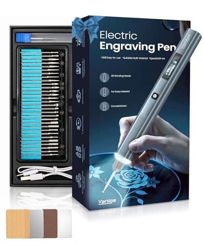 Vanlgs Engraving Pen for Metal Wood Glass Plastic Gift for Teens, Grey Pro
