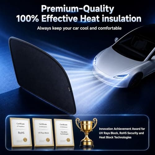 Car Window Shades for Baby (100% UV & Sun Block) Car Side Windows Covers Sun Shades for Baby in Car,Easy-Install Nano Ice-Crystal Coating-Universal Fit (Medium),2 Pack - Thumbnail 6