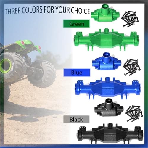 Axle Housing Set Aluminum for Losi 1/18 Mini LMT 4X4 Brushed Monster Truck，Replacement for Losi - LOS212035 Upgrade Part Axle Housing Set for Losi-LOS01026 1/18 Mini LMT Monster (Blue) - Thumbnail 6