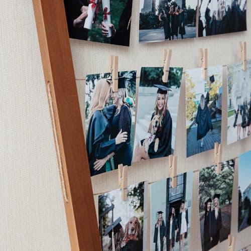 2026 Graduation Decorations - Wooden Picture Frame Decor with Clips - Class of 2026 Grad Centerpieces Table Wall Decoration Party Supplies for Kindergarten Preschool High School College - Thumbnail 4