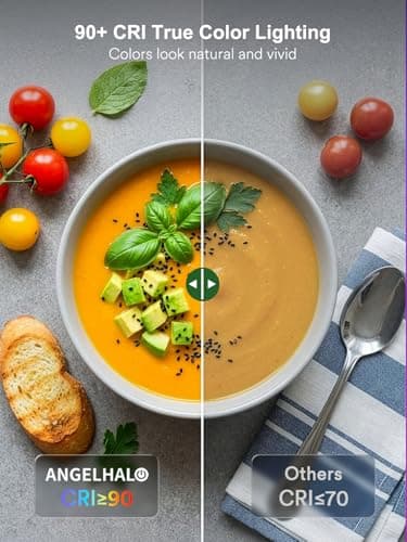 ANGELHALO Smart Light Bulbs, Color Changing A19 LED Light Bulb, Work with Alexa and Google Assistant, Wi-Fi & Bluetooth Light Bulbs, 16 Million Colors RGBCW, Music Sync, 800 Lumens, 2.4Ghz only,1 Pack - Thumbnail 4