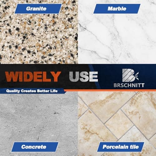 BRSCHNITT Diamond Granite Cutting Wheel - 2pcs 4 1/2 Inch 115mm Tile Grinding Disc for Shaping Grinding Beveling Rounding Granite,Porcelain,Tile,Stone,Marble,Quartz with 5/8-11 Thread - Thumbnail 2