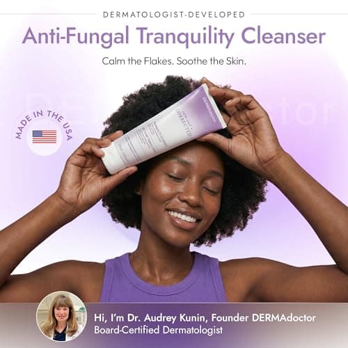 DERMAdoctor Seborrheic Dermatitis Shampoo – 2% Pyrithione Zinc Face Wash, Dermatologist Formulated Anti Dandruff Shampoo for Women, Itchy Scalp Treatment for Hair, Beard, Face & Body – 7.10 oz - Thumbnail 3