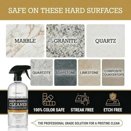 Thirteen Chefs Multi-Surface Cleaner for Kitchen, Home and Bath - Cleans All Countertops, Stainless Steel, Glass, Floor and Tile - 16oz Spray Bottle - Thumbnail 3