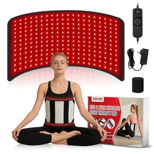 KOITHE 24’’ x 12’’ Red Light Therapy Belt for Body, 660nm & 850nm Infrared Wrap with 3 Modes, 5 Intensity Levels, 10–90 Min Timer, Adjustable LED Light for Muscle Relaxation & Wellness - Image 1