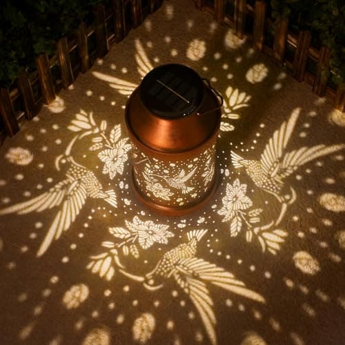 Mothers Day Gifts for Mom Grandma - Birthday Gifts for Women, Hummingbird Solar Lights Outdoor - Mothers Day Gifts, Solar Lanterns Outdoor Waterproof Garden Decor for Outside - Thumbnail 2
