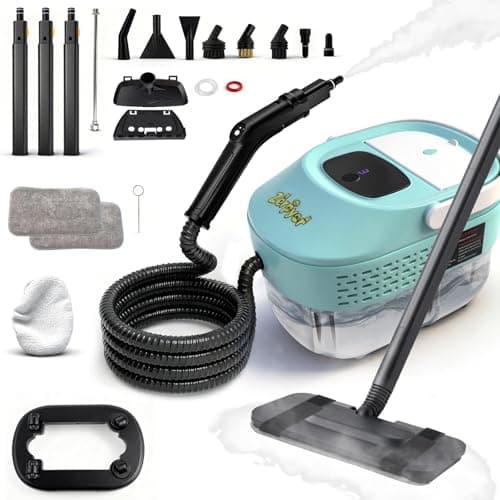 Powerful Steam Mop, 2500W Fast 10-Second Heat Up, 3 Temperature Settings, High-Pressure Steam Cleaning Machine with 19 Accessories for Floors, Kitchens, Bathrooms, and Cars