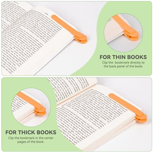 3 PCS Automatic Bookmark, Smart Bookmarks for Women & Men - Silicone Book Markers for Reading Lovers - Gifts & Party Favors - Thumbnail 5