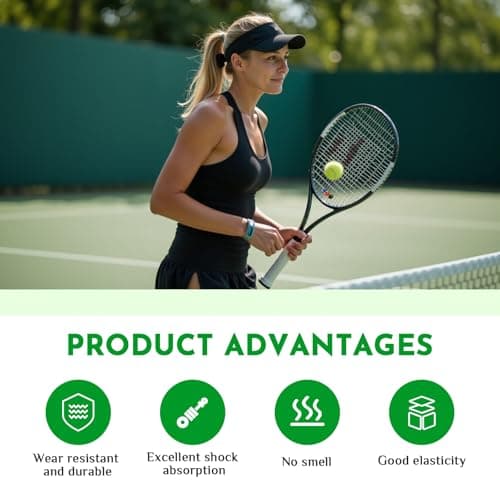 PHX Grove 6-Pack Tire-Shaped Tennis Racket Vibration Dampener - Shock Absorbers for Racquet Strings, Reduces Vibration, Noise and Arm Strain for Pain Relief - Durable Rubber, Easy to Install - Thumbnail 4