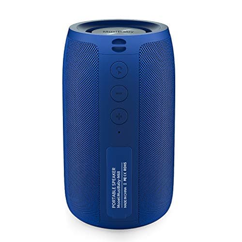 Bluetooth Speaker,MusiBaby Speaker,Outdoor, Portable,Waterproof, Speakers Bluetooth Wireless,Dual Pairing, Bluetooth 5.0,Loud Stereo,Booming Bass,1500 Mins Playtime for Home&Party Speaker Gifts(Blue) - Image 1
