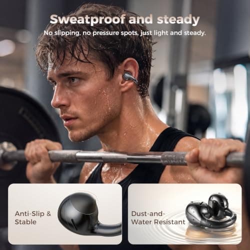 SUPERONE Open Ear Clip-On Earbuds with Air Cushion & Digital LED Display - Thumbnail 4