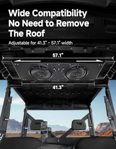 KEMIMOTO UTV Fan Compatible with Polaris Ranger, RZR XP 1000 2024+,Defender - Thumbnail 5