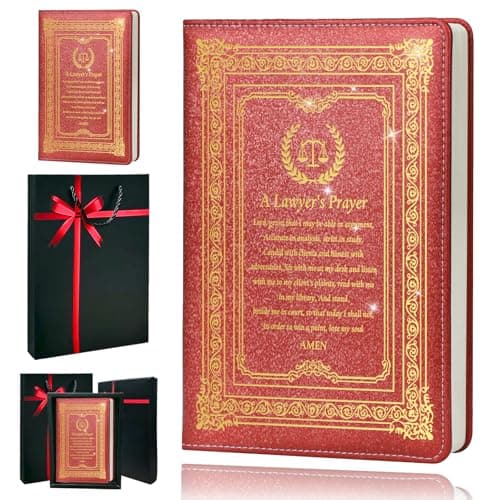 QDWXDEL Lawyer Gift for Women,Journal for Women,A5 Hardcover Leather Journal - 200 Pages Premium Paper Notebook,Lawyer Journal Notebook for School, Work (Lawyer Red) - Image 1