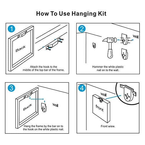 Personalized Photo to Canvas Print - Canvas Prints With Your Photos on Custom Wall Art for Bedroom, Living Room, Wedding Baby Pet Family Picture Framed Wall Art (6" W x 8" H) - Thumbnail 4