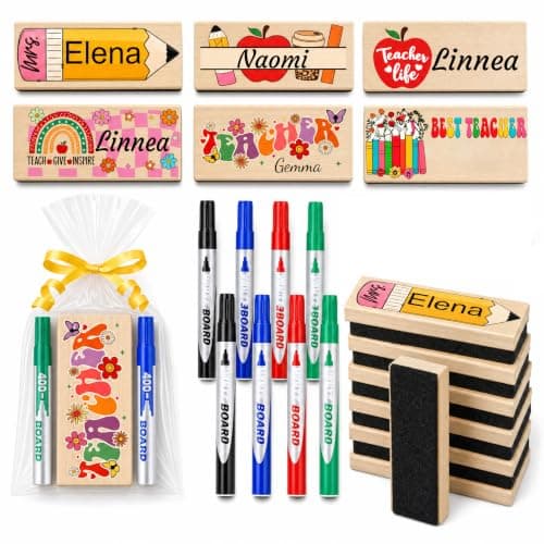 Customizable Wooden-Handle Felt Blackboard Eraser — Suitable for Office and Home; an Ideal Gift for Teachers and Colleagues.