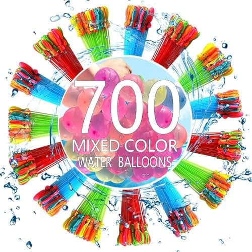 700 PCS Self Sealing Water Balloons Quick Fill, Water Balloon Yard Games Rapid Fill Kids Toys, Balloons Set Summer Splash Party Easy Quick Fun Outdoor Backyard for Swimming Pool B2 - Image 1