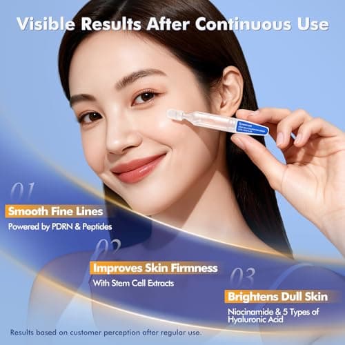 TRSTAY LUXE Stem Cell & Salmon DNA PDRN Serum – Microneedling Aftercare Anti-Aging Face Serum with Peptides & Hyaluronic Acid – 1.5 mL × 30 Vials, Korean Skincare Formula - Thumbnail 2