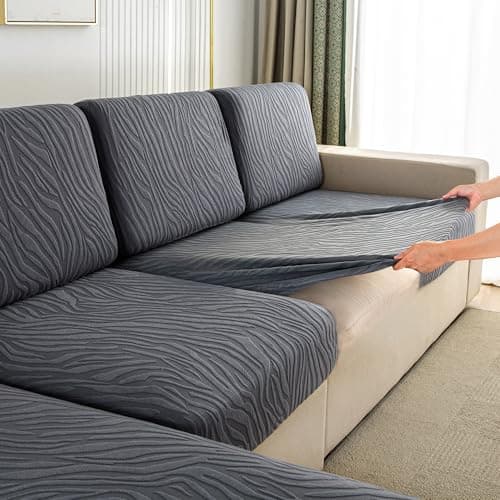 UWWGKK Stretch Couch Cover for Sectional Sofa - Multiple Patterns & Colors,Sofa Cover Design for L-Shaped Couches (1 Pcs) - Image 1