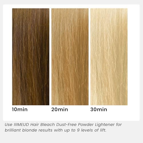 Hair Bleach, Professional Grade Bleach for Hair, Mild Bleach Powder Quickly Remove Hair Color for Hair Highlights & Lightening-A (45g /1.5 oz) - Thumbnail 4