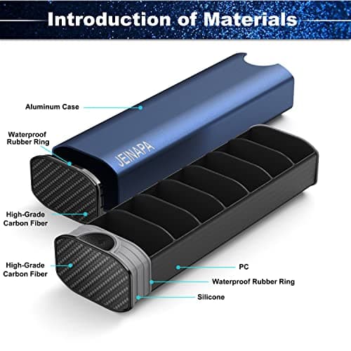 Extra Large Pill Organizer 7 Day, Aluminum Daily Pill Box, Weekly Travel Pill Case, Cute Pill Holder to Hold Vitamins, Medicines, Pills, Supplements - Thumbnail 3