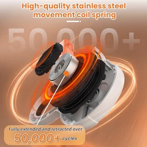 COSOWO Retractable Dog Leash, Chew Proof & Heavy Duty, with USB Charged LED Light & Reflective Tape, 16FT Tangle-Free Pet Lead with Poop Bag Holder, for Dogs Walking Running Night Safety, Black - Thumbnail 3