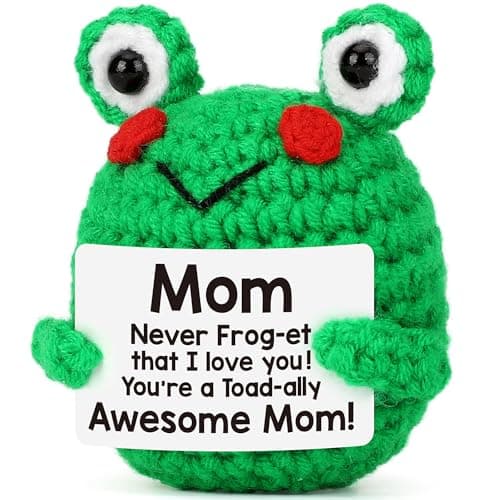 Positive Frog Gifts for Mom from Daughter Son, Mom Christmas Birthday Gifts