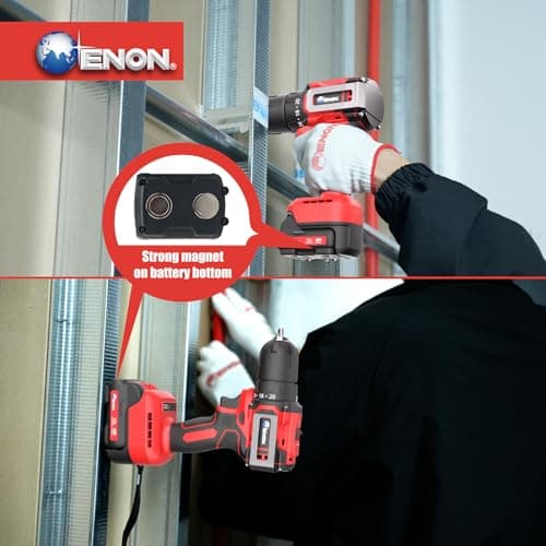 Brushless Cordless Drill Set,12V Power Drill Set with Battery and Charger, Electric Driver/Drill Bits, 3/8'' Keyless Chuck,20+1 Torque Setting, 300 inch-lbs, with LED Electric Drill Set - Thumbnail 5