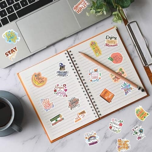 100PCS Motivational Stickers, Inspirational Words Sticker for Adults Teens, Vision Board Positive Affirmation Sticker, Water Bottle Laptop Journaling Reward Stickers for Teachers Students - Thumbnail 4