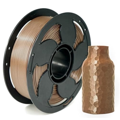 Brown Metal Like PETG Filament 1.75mm High Intensity 3D Printer Filament, 1kg (2.2lbs) Spool Toughness Enhanced Metallic PETG 3D Printing Filament Beginner Friendly - Image 1
