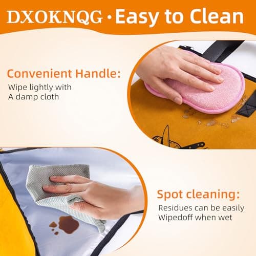 DXOKNQG BBQ Meat Blanket - 5-Layer Insulated Food Bag for Keeping Grilled Meat Warm, Juicy & Tender, Large Capacity Portable Tote for Outdoor BBQ, Picnics, Parties (Yellow) - Thumbnail 4