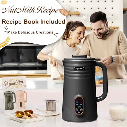 Nut Milk Maker Machine, Almond Milk Maker Machine, Soy Milk Maker Machine, Oat Milk Maker Machine - 8 in 1 Plant Based Milk Maker Machine Works as: Nut Milk Machine, Soymilk Maker & Soup Maker Machine - Thumbnail 4