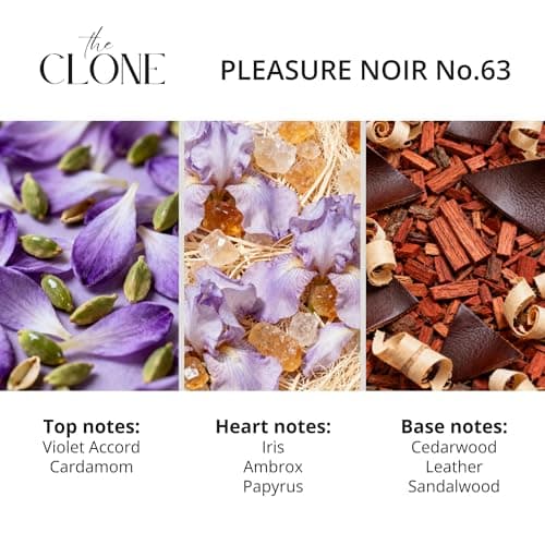 Clone, Pleasure Noir No. 63 - Inspired by S.antal 33 For Men Women Unisex, Extrait de Parfum, Luxury Fragrance Perfume Spray, 1.7 Fl Oz (50ml) - Thumbnail 2