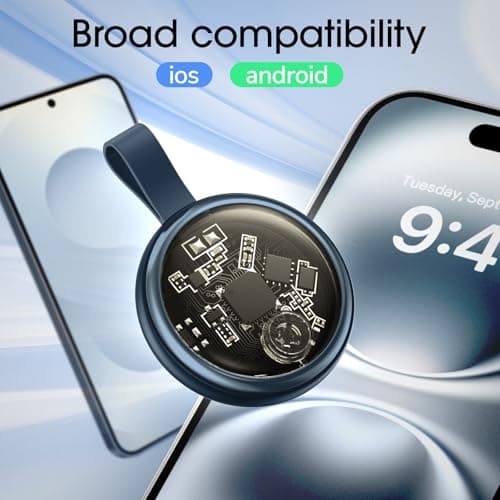 1 Pack Tracker for iOS and Android Bluetooth Tracker Smart Tags Compatible with Apple Find My (iOS) & Google's Find Hub Item Locator for Keys, Luggage, Wallet, Vehicles - Thumbnail 2