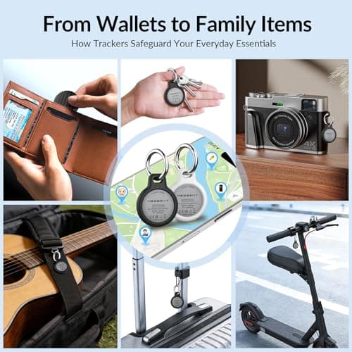 MSEBENT Tracker Tag - 2 Pack [Apple MFi Certified] Bluetooth Trackers Works with Apple Find My (iOS Only) - IP67 Waterproof Item Finders | Track Keys, Wallet, Luggage, Backpack - Thumbnail 3