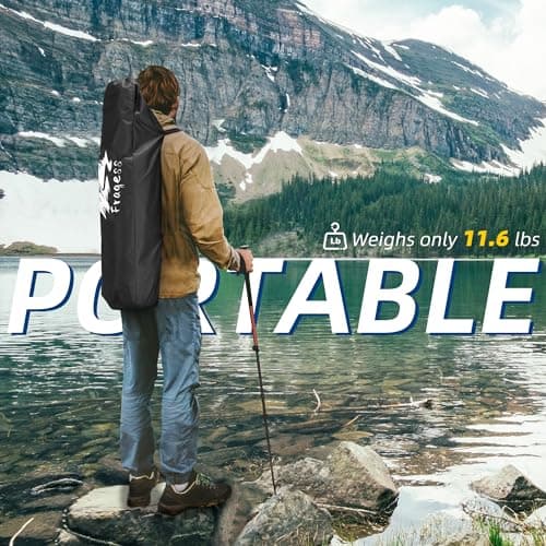 Fragess Portable Hammock Camping Chair with Adjustable Back, Folding Hammock Chair Supports 330lbs, Camping Swing Chair for Adults, Camping Hammock Chair for Lawn, Concerts, Backyard, Stargazer-Black - Thumbnail 6