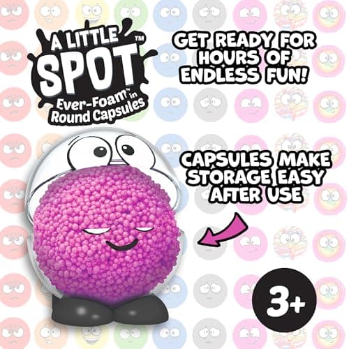 A Little Spot Ever Foam Slime Balls Capsules Pack, 4 Unique Social Emotional Learning Slime Foam Balls for Kids, Sensory Fidget Toys for Toddlers, Ages 3+ - Thumbnail 4