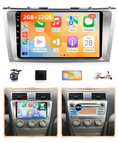 Wadpon 8Core 2G+32G Android Car Stereo for Toyota Camry 2006 to 2011 Wireless Apple CarPlay Android Auto, 9IN IPS Touch Screen for Camry Head Unit GPS Navi BT 5G WiFi FM RDS DSP HiFi SWC Camera CANBUS - Image 1