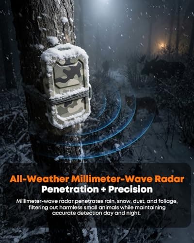 Camping Radar Security Alarm, Wireless Perimeter Alarm,1/2 Mile Range, IP66 Waterproof System for Outdoor Camp Security & Survival Gear-Updated Version (Woodland camo) - Thumbnail 5