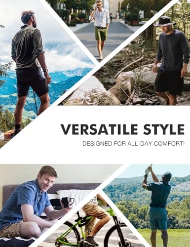 AOHIKE Men's Cargo Shorts 7 Pockets - 9" Tactical Shorts Quick Dry Stretchy Ripstop for Golf, Travel, Jogging, Olive M - Thumbnail 6