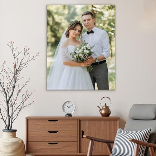 WayToLight Custom Canvas Prints with Your Photos, Canvas Wall Art for Friends, Couples and Weddings, Ideal for Bedroom, Office Decor (8" X 10") - Thumbnail 5