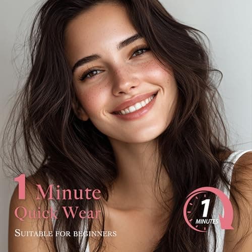 JoMay Self Adhesive Eyelashes No Lash Glue Needed Reusable Up to 5x Natural Strip Lashes 3D Super Fluffy False Eyelashes Easy to Apply & Remove Full Bouncy Volume & Curl 3 Pairs(Dream Girl) - Thumbnail 2