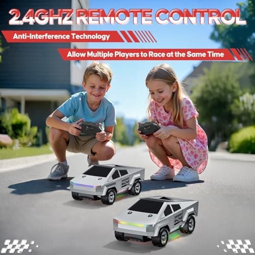 ValueTalks 1:24 RC Car Toys, All Terrain High Speed 2WD RC Truck with Light and Loadspace, 2.4GHz Off-Road Vehicles Remote Control Car, Electric Vehicle Toys Gift for Boys Girls Age 3+ - Thumbnail 5