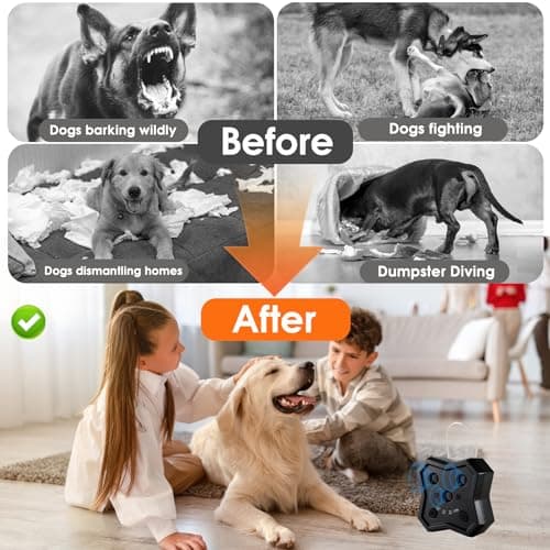 Anti Barking Device for Dogs: Ultrasonic Dog Bark Deterrent Devices with 3 Training Modes 50 FT | Dog Barking Silencer Bark Box for Indoor Outdoor | Stop Barking Control Device for Dogs (Black) - Thumbnail 4