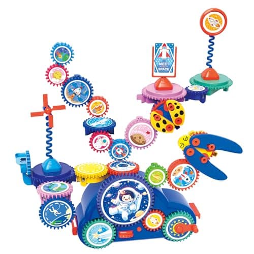 STEM Learning Gears Toys for Boys Girls Age 3+ Years old, Toddler Engineers Building Toy Set for 3-5, 30Pcs Educational Construction Toy Set for Kids, Birthday Gift for Kid Toys, Kindergarten Science